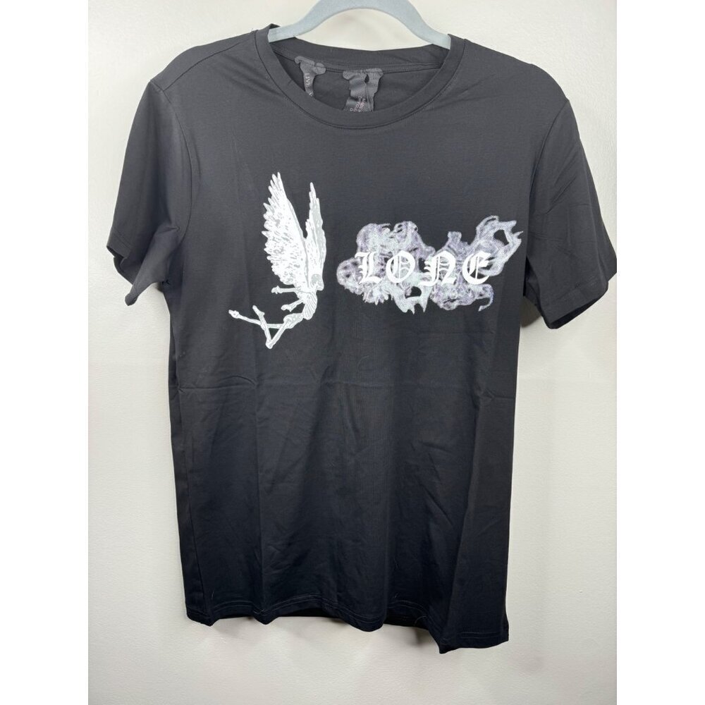 NWT Vlone  No Smoking Tee Double graphics Black Tee Size 2XL XXL